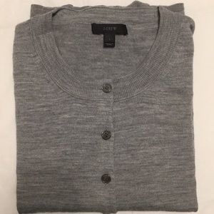 J Crew Heather Grey cardigan
